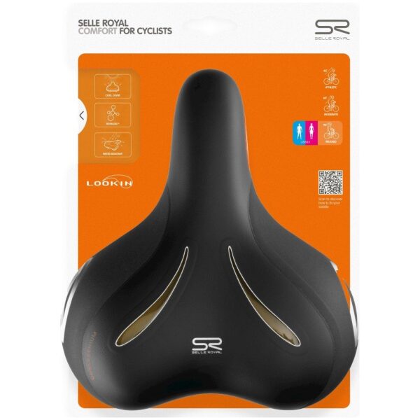 Selle Royal zadel Look In Relaxed 5236 uni Zwart